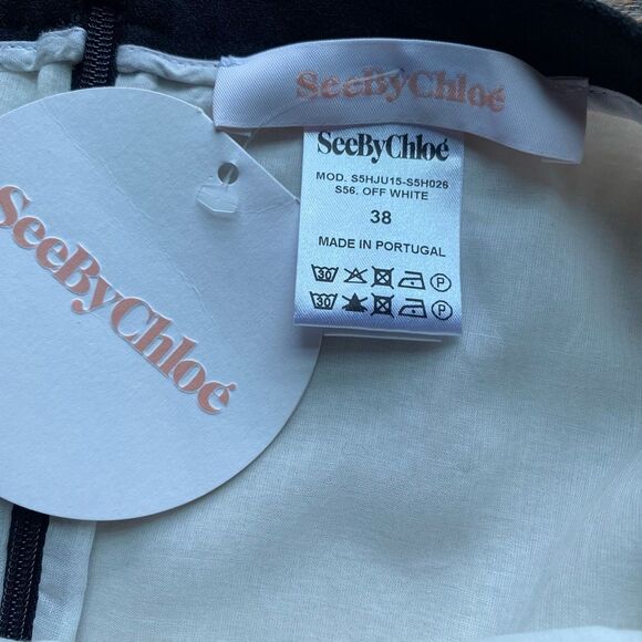 NWT See by Chloe White short skirt size 8 - Picture 8 of 9